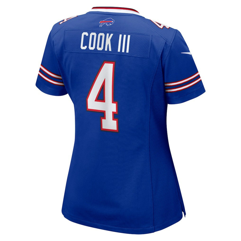 James Cook III Buffalo Bills Women's Team Game Jersey - Royal Jerseys