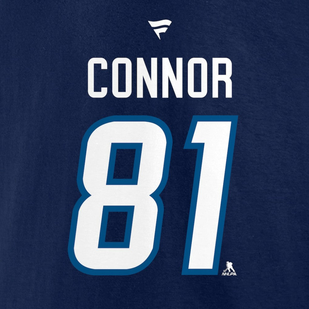 Kyle Connor Winnipeg Jets Fanatics Authentic Stack Name & Number T-Shirt - Navy | US 203035127