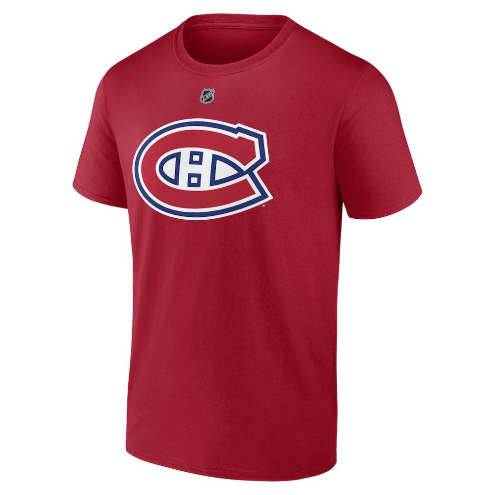 Cole Caufield Montreal Canadiens Fanatics Authentic Stack Name & Number T-Shirt - Red | US 203035130