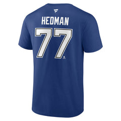 Victor Hedman Tampa Bay Lightning Fanatics Authentic Stack Name & Number T-Shirt - Blue | US 203035131