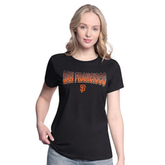 San Francisco Giants G-III 4Her by Carl Banks Women's T-Shirt and Hoodie Combo Pack - Black/Bright Heather Ceramic Hoodies