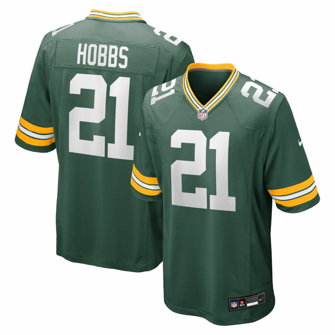 Nate Hobbs Green Bay Packers Team Game Jersey - Green Jerseys