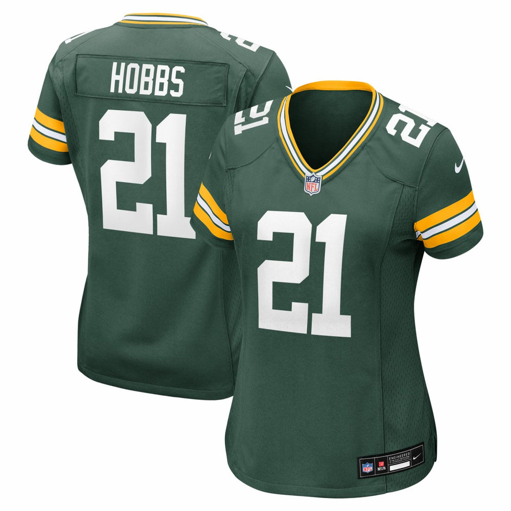 Nate Hobbs Green Bay Packers Women's Team Game Jersey - Green Jerseys