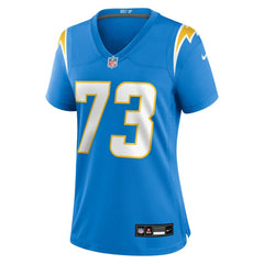 Mekhi Becton Los Angeles Chargers Women's Team Game Jersey - Powder Blue Jerseys