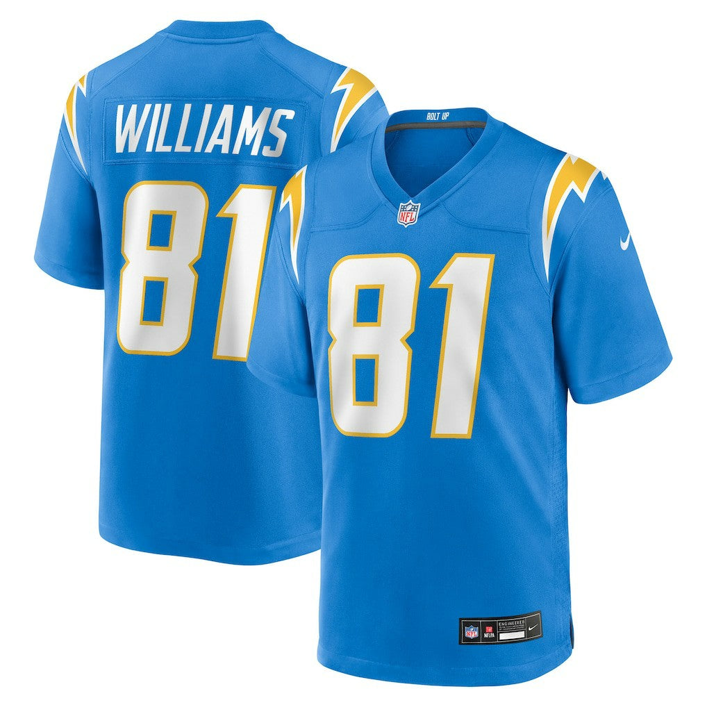 Mike Williams Los Angeles Chargers Team Game Jersey - Powder Blue Jerseys