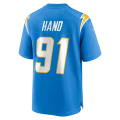 Da'Shawn Hand Los Angeles Chargers Team Game Jersey - Powder Blue Jerseys