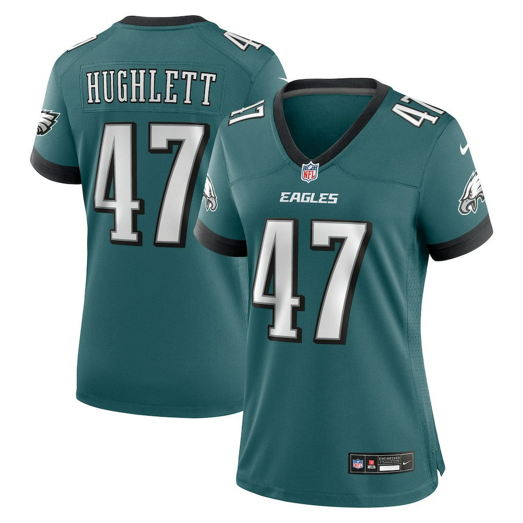 Charley Hughlett Philadelphia Eagles Women's Team Game Jersey - Midnight Green Jerseys