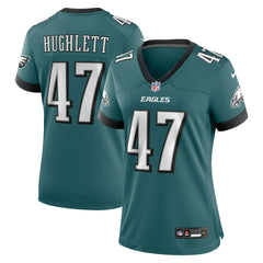 Charley Hughlett Philadelphia Eagles Women's Team Game Jersey - Midnight Green Jerseys