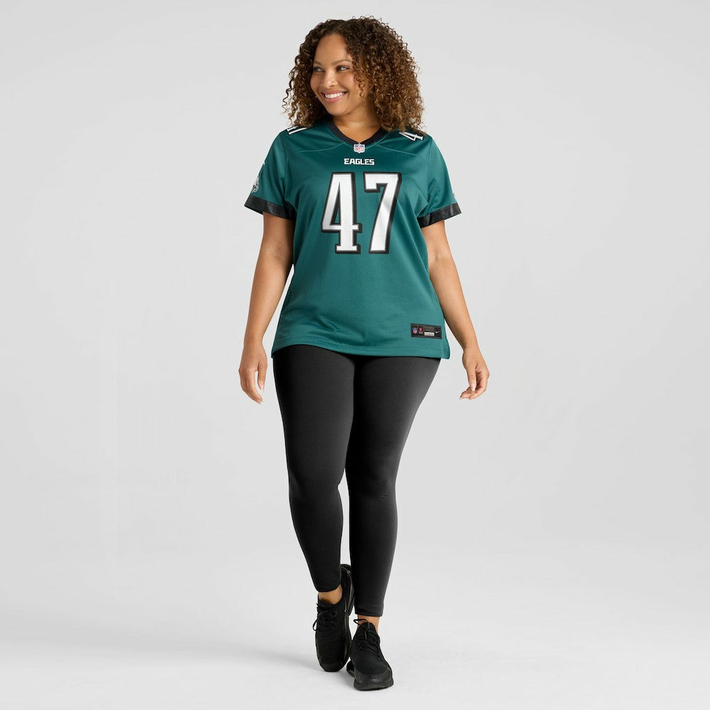 Charley Hughlett Philadelphia Eagles Women's Team Game Jersey - Midnight Green Jerseys