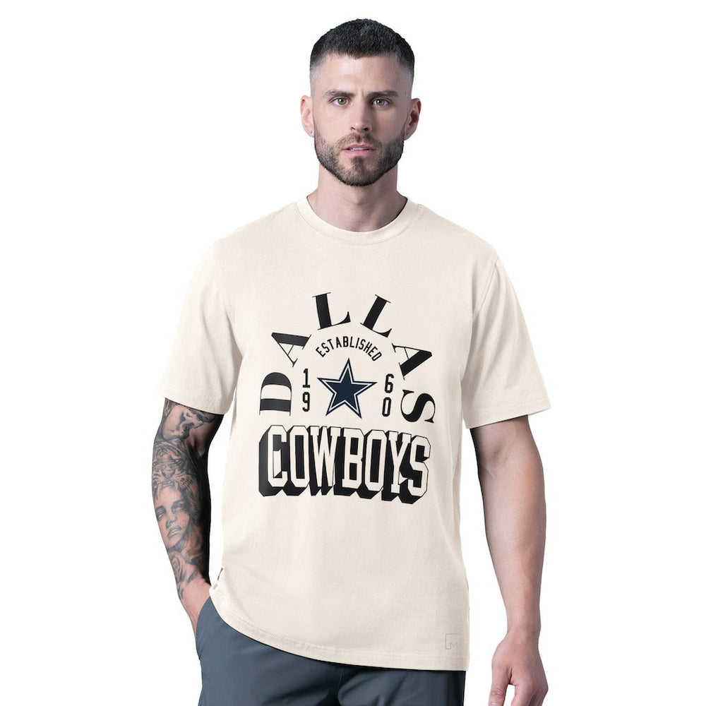 Dallas Cowboys MSX by Michael Strahan Whiteout Vintage T-Shirt - White T-shirts