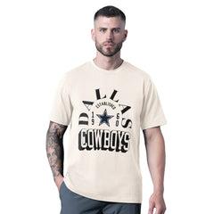 Dallas Cowboys MSX by Michael Strahan Whiteout Vintage T-Shirt - White T-shirts