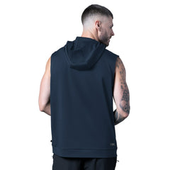 Dallas Cowboys MSX by Michael Strahan Tri-Blend Rebound Sleeveless Hoodie - Navy Hoodies