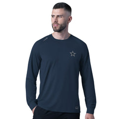 Dallas Cowboys MSX by Michael Strahan Forward Long-Sleeve T-Shirt - Navy T-shirts