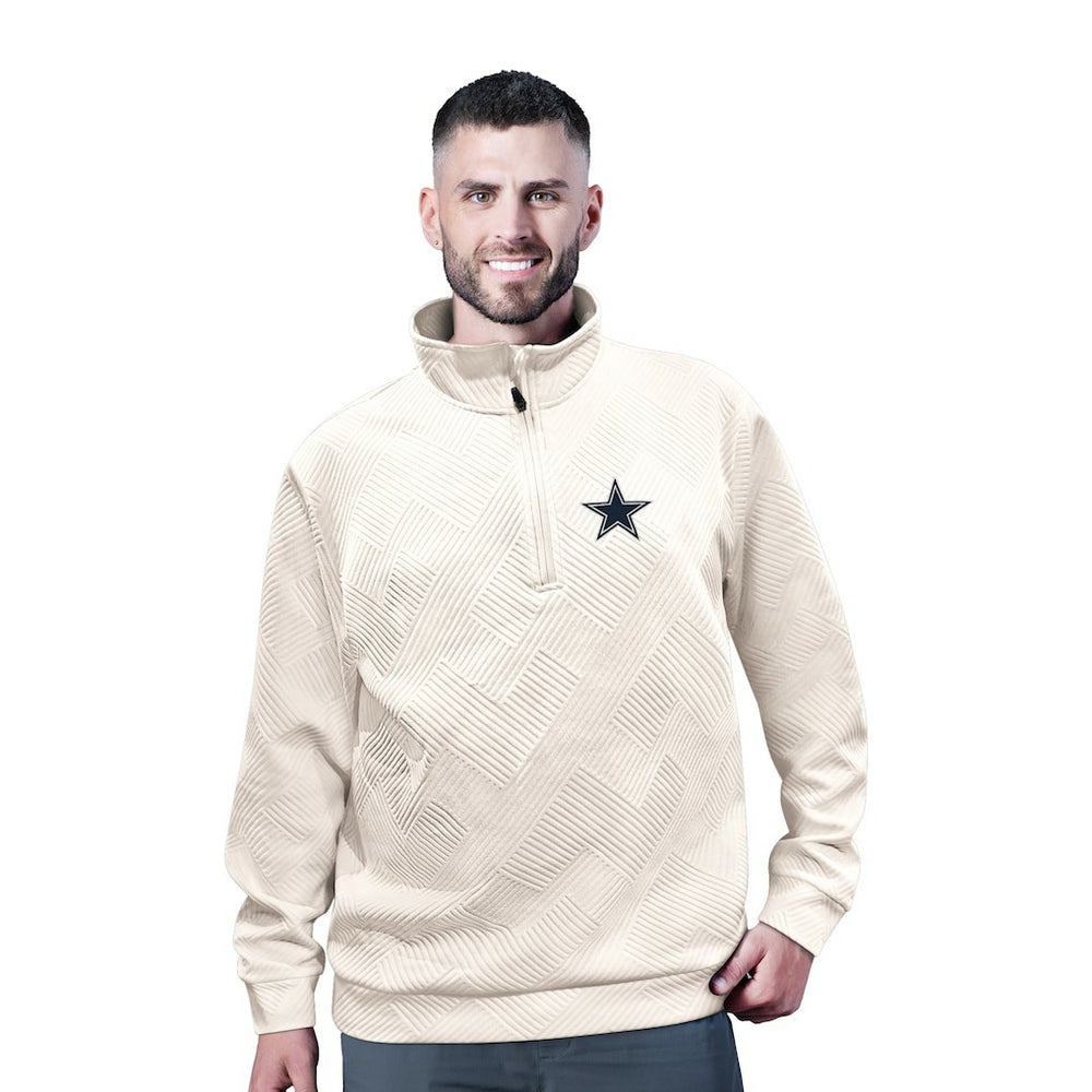 Dallas Cowboys MSX by Michael Strahan Cross Training Half-Zip Pullover - White Pullover