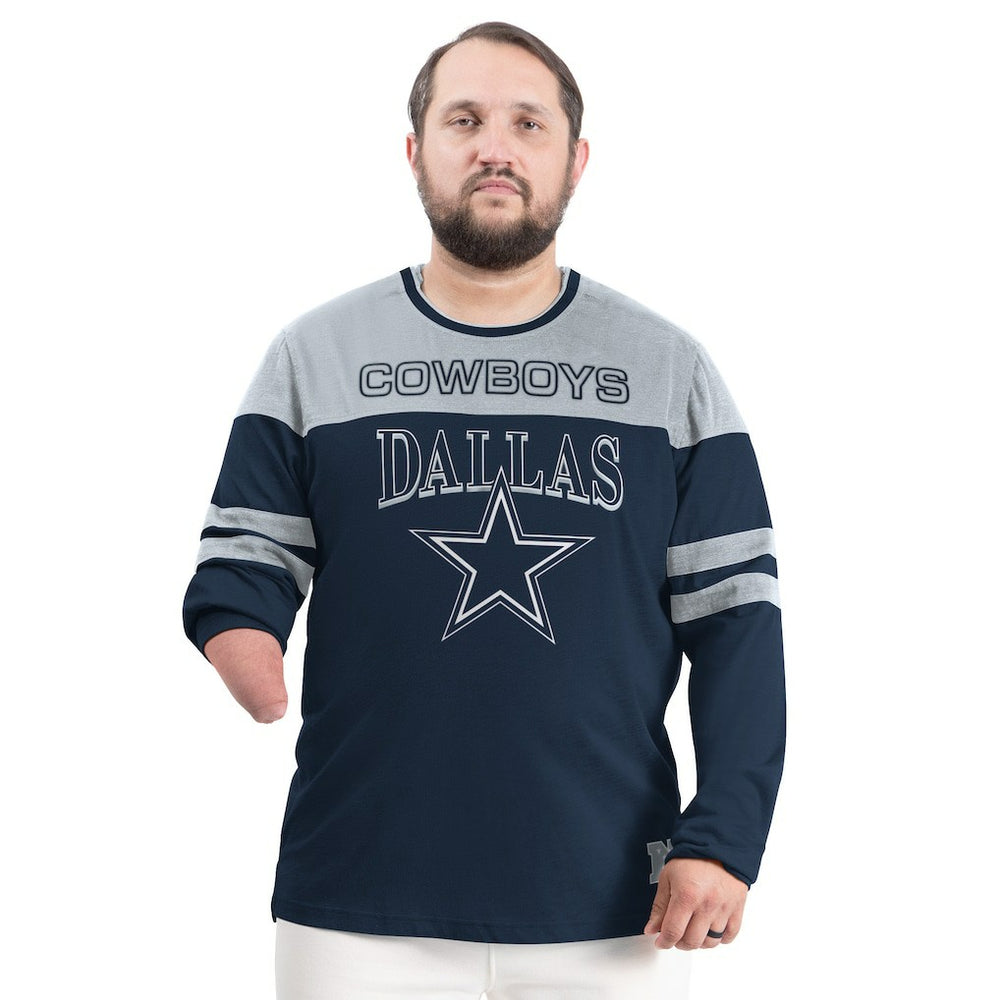 Dallas Cowboys G-III Sports by Carl Banks Adaptive Outlast Long Sleeve T-Shirt - Navy/Silver T-shirts