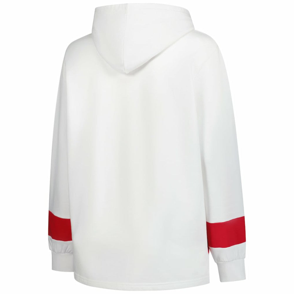 Detroit Red Wings Profile Women's Plus Size Hoodie - White | US 203042786