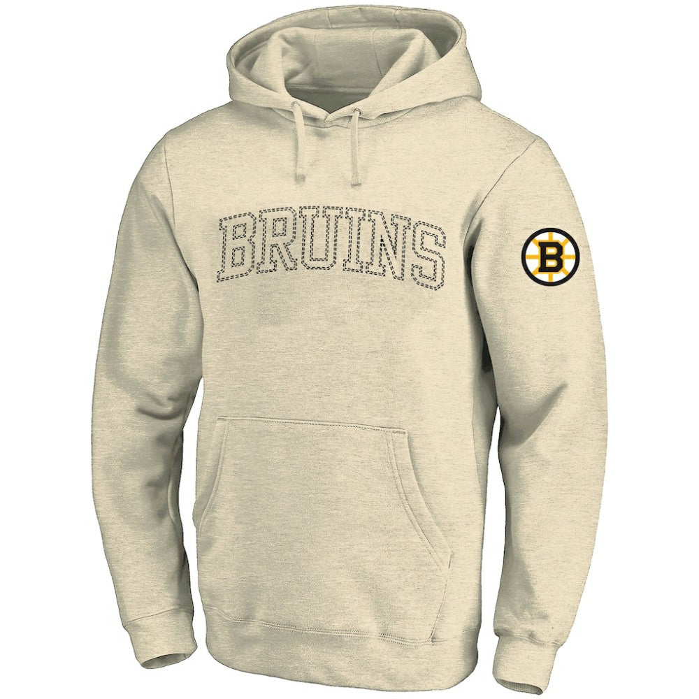 Boston Bruins Fanatics Big &Tall Stitch Hoodie - Cream | US 203042792