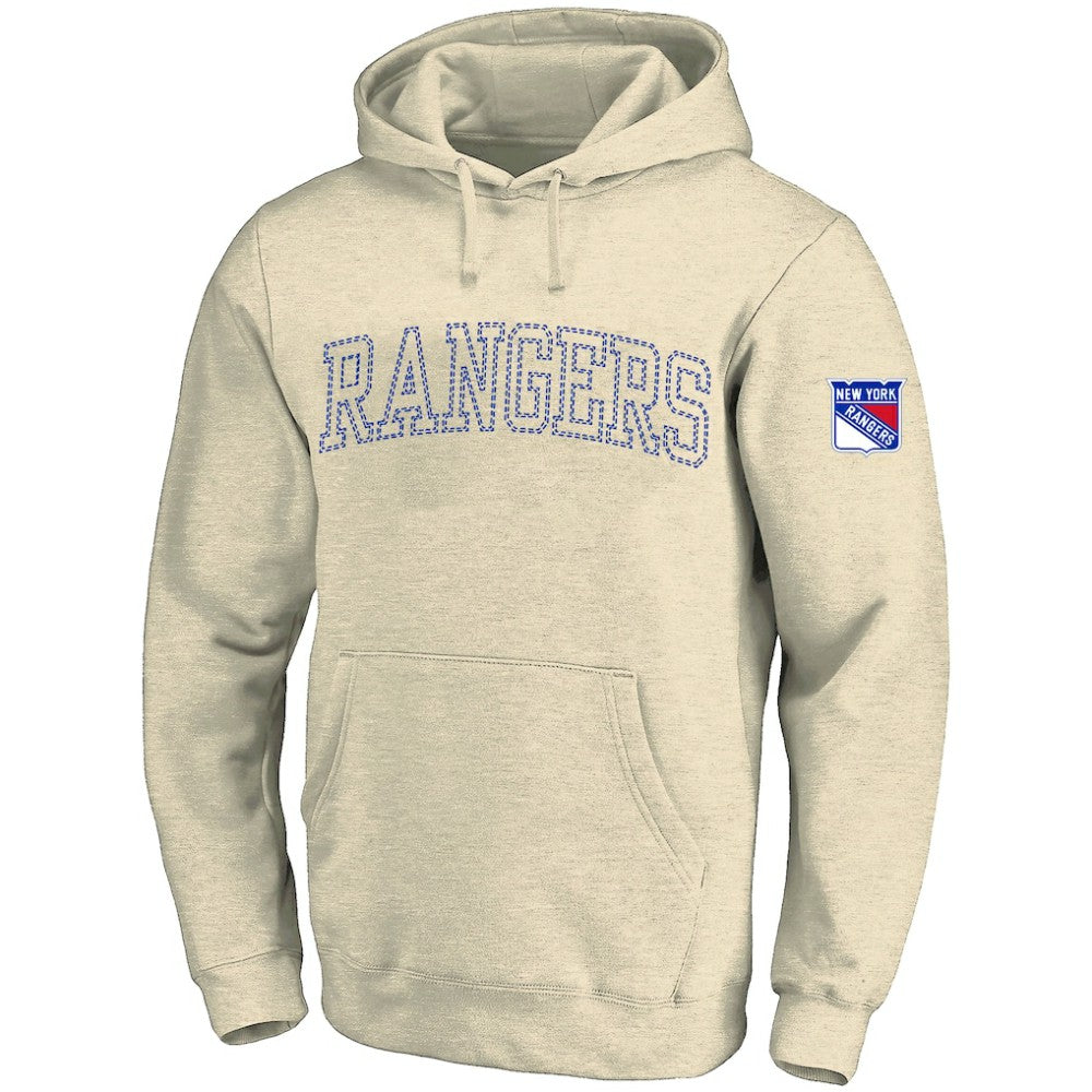 New York Rangers Fanatics Big &Tall Stitch Hoodie - Cream | US 203042796