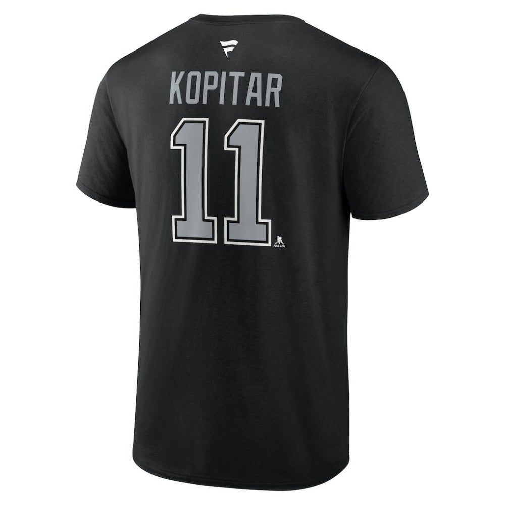 Anze Kopitar Los Angeles Kings Fanatics Authentic Stack Name & Number T-Shirt - Black | US 203044965
