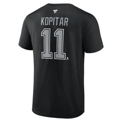 Anze Kopitar Los Angeles Kings Fanatics Authentic Stack Name & Number T-Shirt - Black | US 203044965
