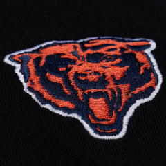 Chicago Bears Women's Cropped Long Sleeve Rugby Polo - Black