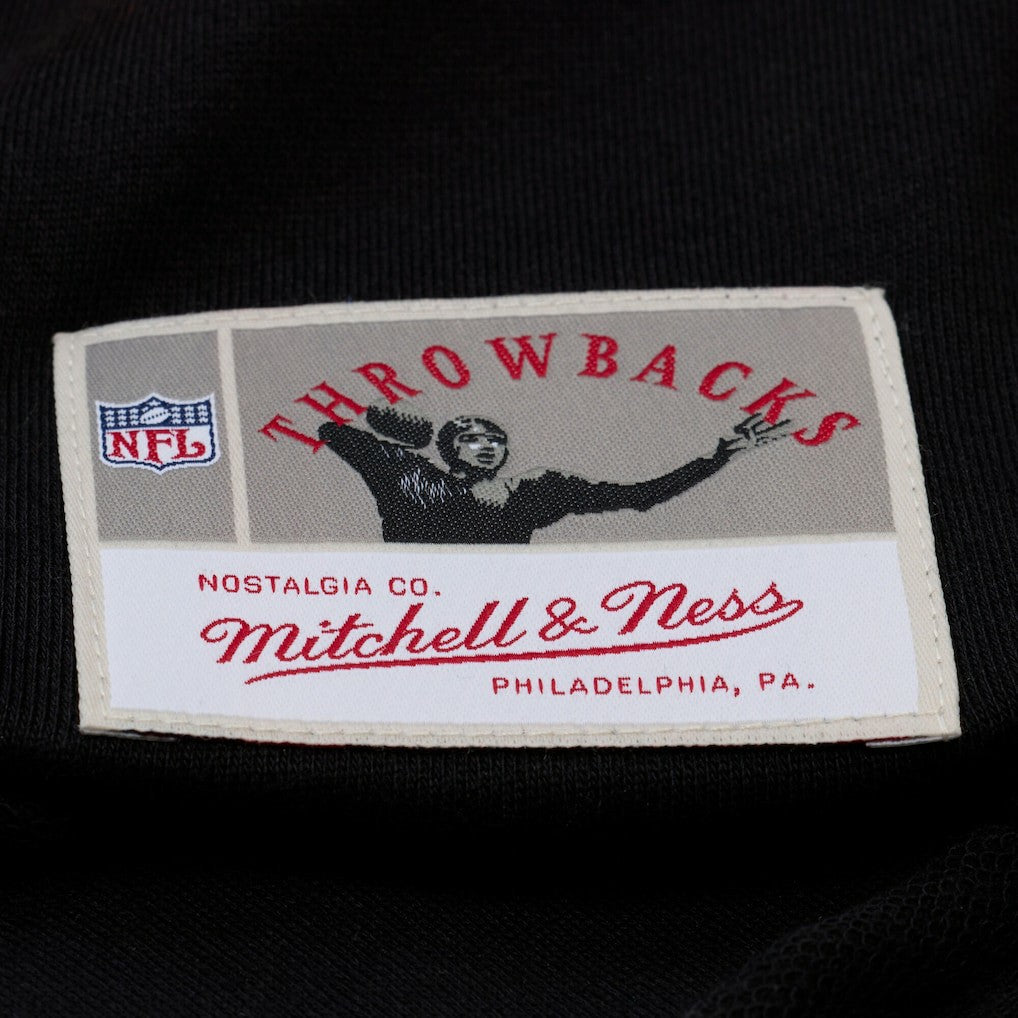 New Orleans Saints Women's Cropped Long Sleeve Rugby Polo - Black