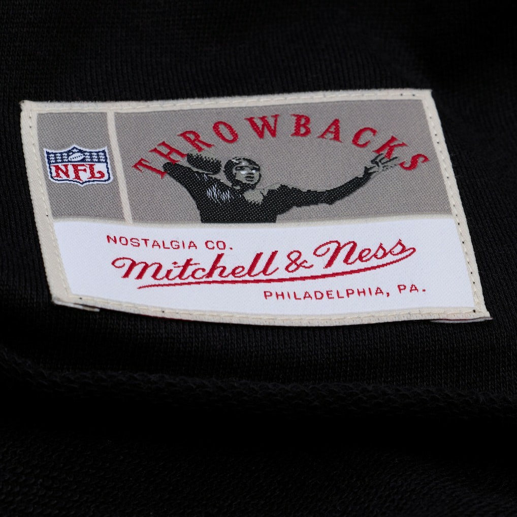 Buffalo Bills Women's Throwback Cropped Long Sleeve Rugby Polo - Black