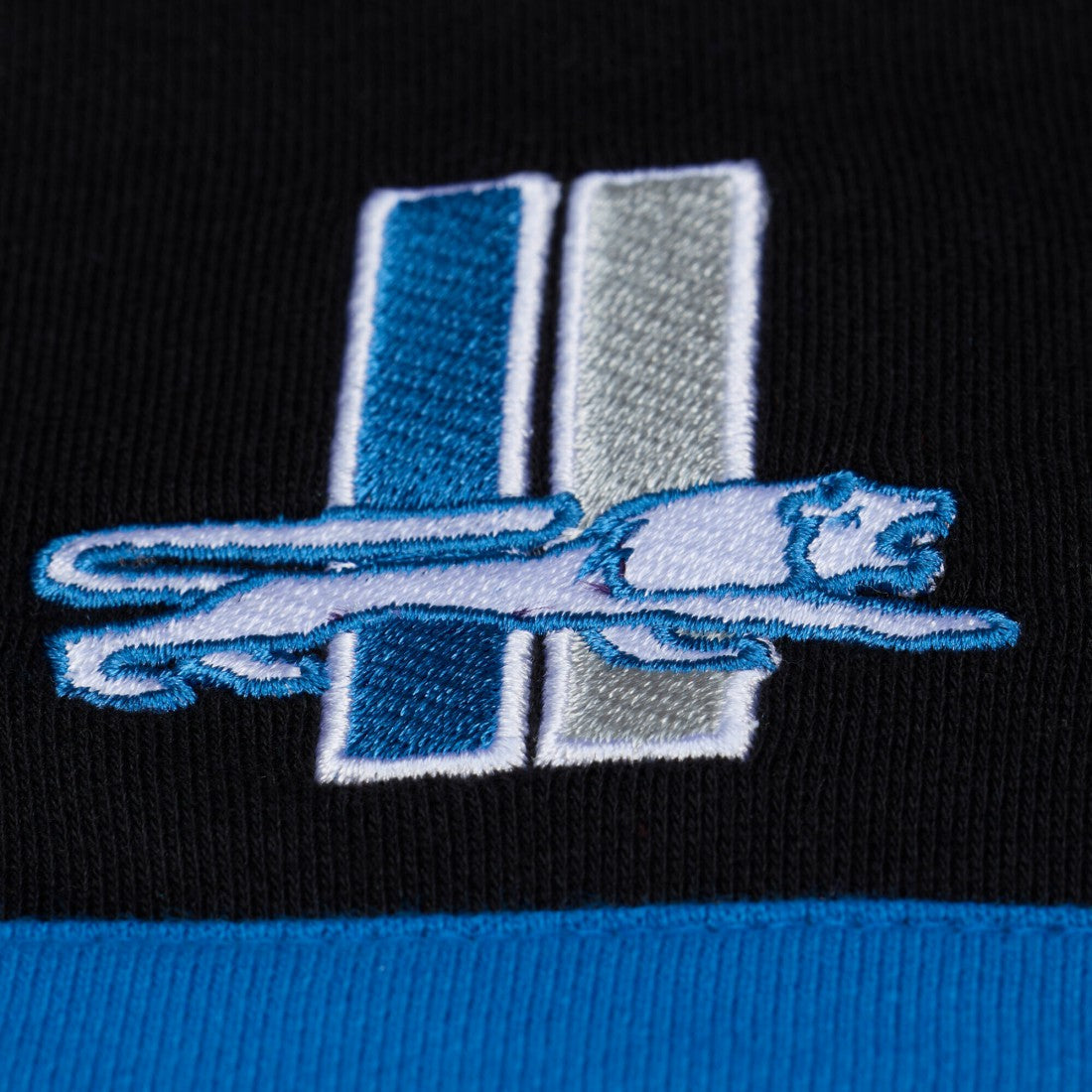 Detroit Lions Women's Cropped Long Sleeve Rugby Polo - Black
