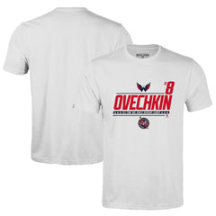 Alexander Ovechkin Washington Capitals Levelwear NHL All-Time Leading Goal Scorer Milestone Name & Number Richmond T-Shirt - White | US 203056605