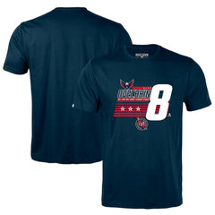 Alexander Ovechkin Washington Capitals Levelwear NHL All-Time Leading Goal Scorer Milestone Stripes Name & Number Richmond T-Shirt - Navy | US 203056606