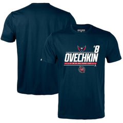 Alexander Ovechkin Washington Capitals Levelwear NHL All-Time Leading Goal Scorer Milestone Name & Number Richmond T-Shirt - Navy | US 203056609