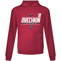 Alexander Ovechkin Washington Capitals Levelwear NHL All-Time Leading Goal Scorer Milestone Name & Number Relay Pullover Hoodie - Red | US 203056613