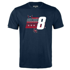 Alexander Ovechkin Washington Capitals Levelwear Youth NHL All-Time Leading Goal Scorer Milestone Stripes Name & Number Little Richmond T-Shirt - Navy | US 203056619