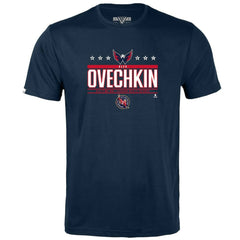 Alexander Ovechkin Washington Capitals Levelwear Youth NHL All-Time Leading Goal Scorer Milestone Stars Name & Number Little Richmond T-Shirt - Navy | US 203056622