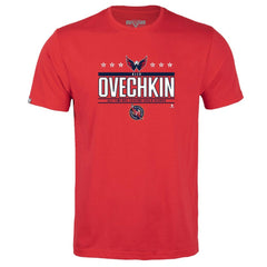 Alexander Ovechkin Washington Capitals Levelwear Youth NHL All-Time Leading Goal Scorer Milestone Stars Name & Number Little Richmond T-Shirt - Red | US 203056623