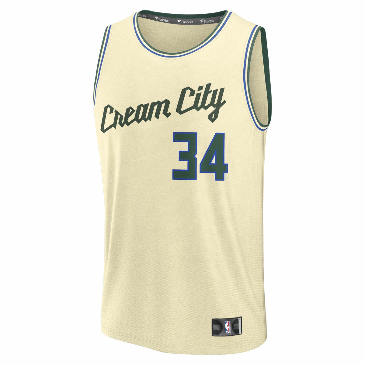 Giannis Antetokounmpo Milwaukee Bucks 2025/26 City Edition Fast Break Jersey Cream - Fanatics outlet
