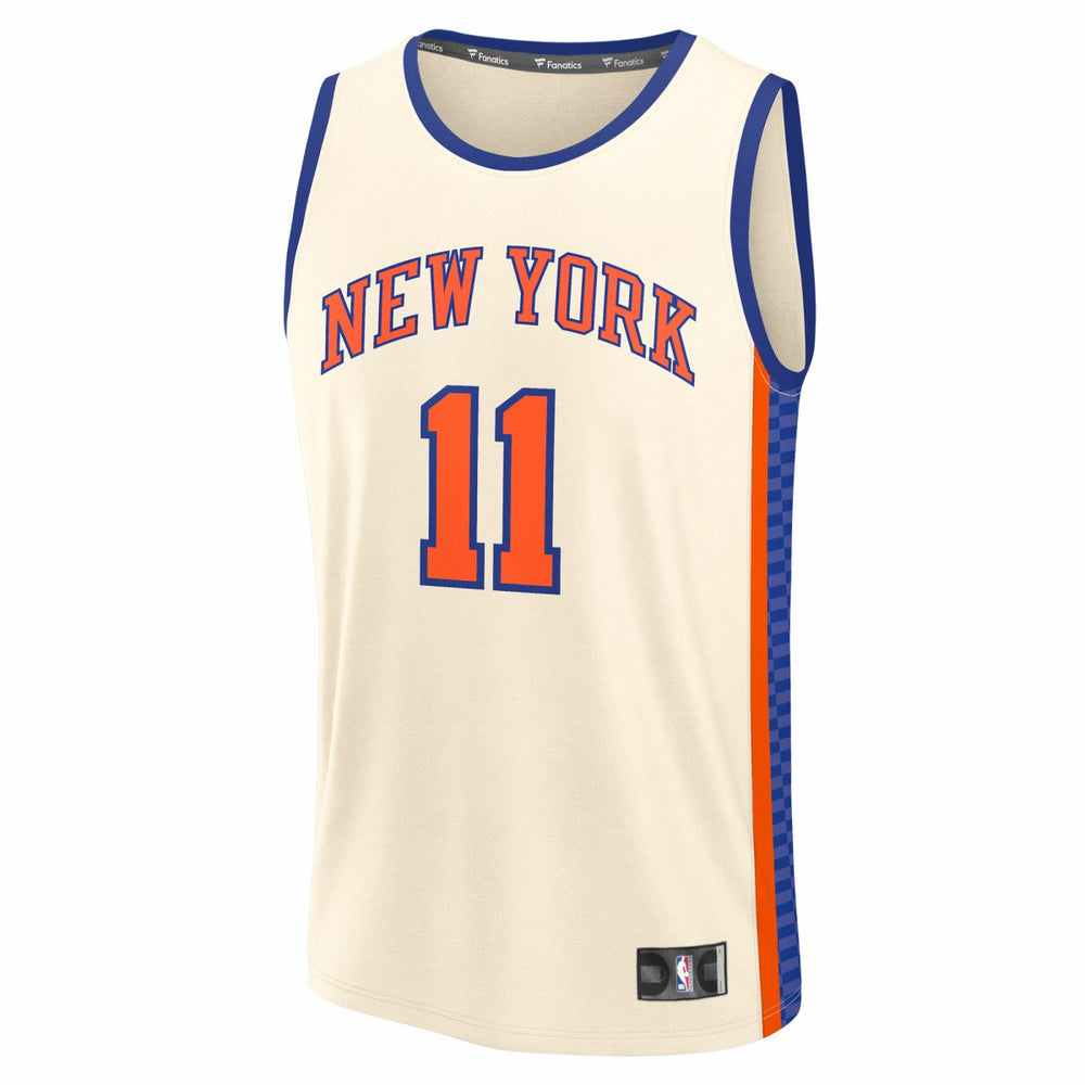 Jalen Brunson New York Knicks 2025/26 City Edition Fast Break Jersey Cream - Fanatics