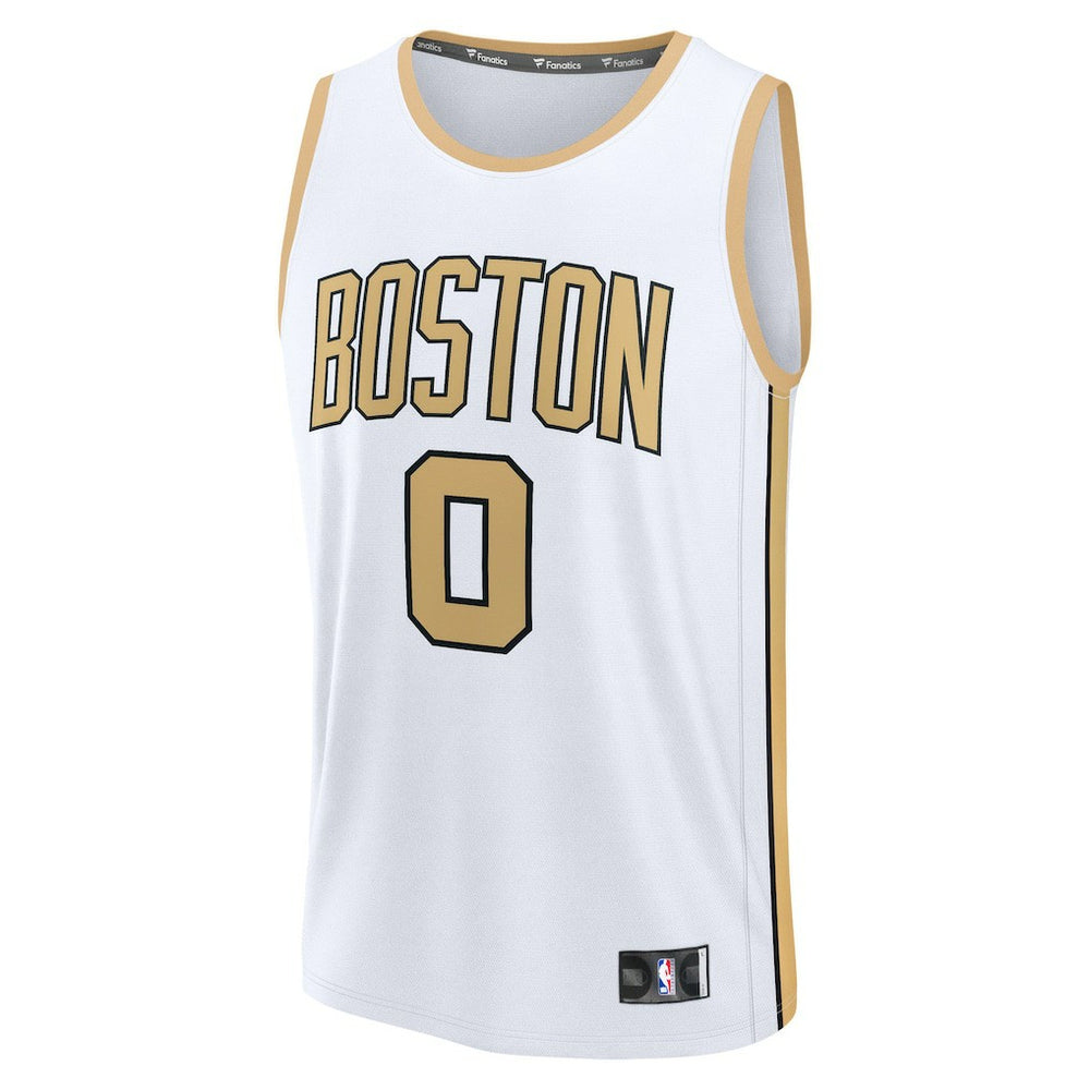 Jayson Tatum Boston Celtics 2025/26 City Edition Fast Break Jersey White - Fanatics