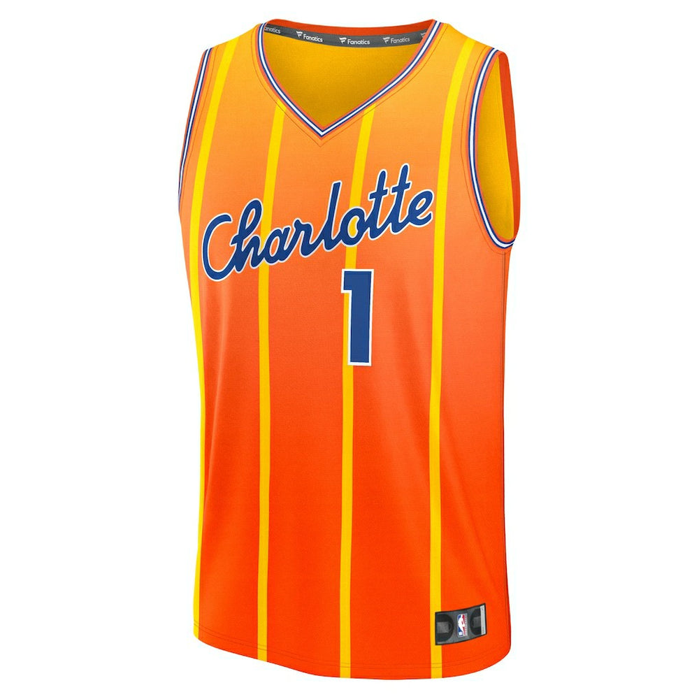 LaMelo Ball Charlotte Hornets 2025/26 City Edition Fast Break Jersey Orange - Fanatics outlet