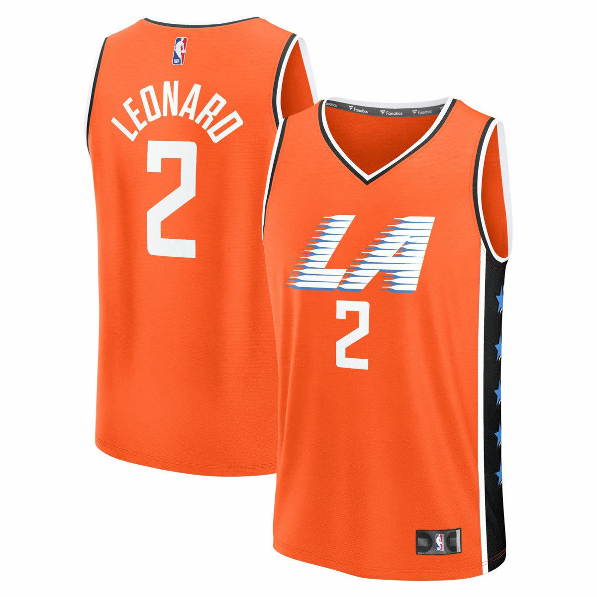 Kawhi Leonard LA Clippers 2025/26 City Edition Fast Break Jersey Orange - Fanatics