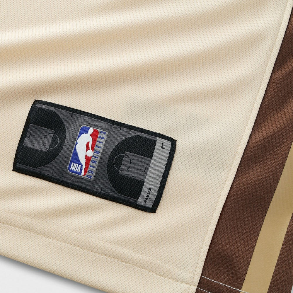 Stephen Curry Golden State Warriors Youth 2025/26 City Edition Fast Break Jersey Tan - Fanatics