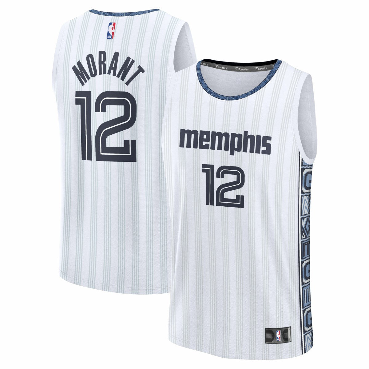 Ja Morant Memphis Grizzlies Youth 2025/26 City Edition Fast Break Jersey White - Fanatics