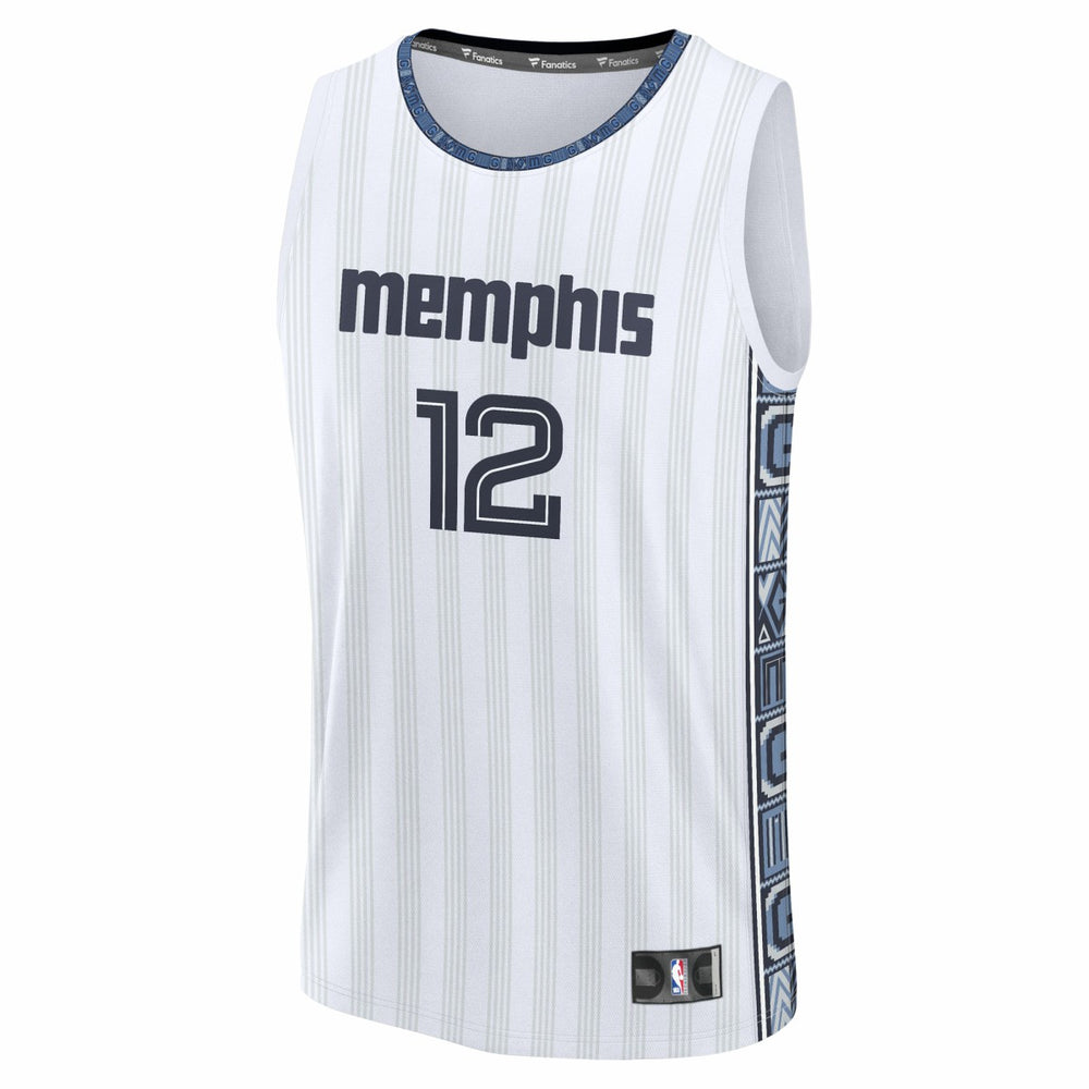 Ja Morant Memphis Grizzlies Youth 2025/26 City Edition Fast Break Jersey White - Fanatics