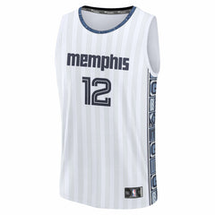 Ja Morant Memphis Grizzlies Youth 2025/26 City Edition Fast Break Jersey White - Fanatics