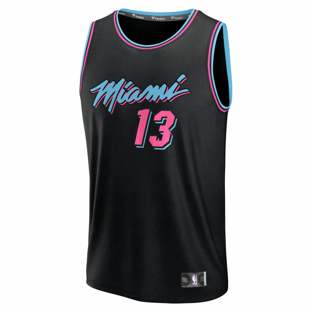 Bam Adebayo Miami Heat Youth 2025/26 City Edition Fast Break Jersey Black - Fanatics