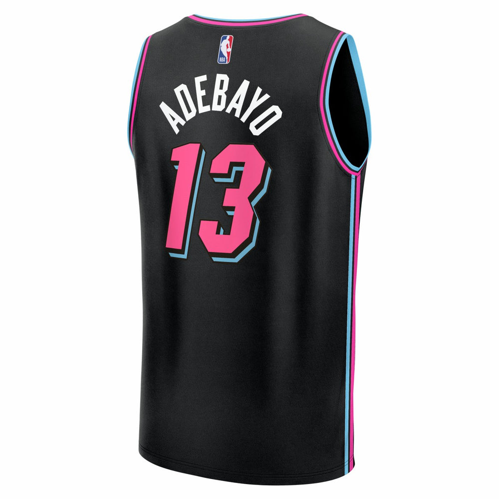 Bam Adebayo Miami Heat Youth 2025/26 City Edition Fast Break Jersey Black - Fanatics
