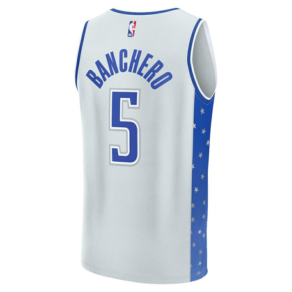 Paolo Banchero Orlando Magic Youth 2025/26 City Edition Fast Break Jersey Silver - Fanatics