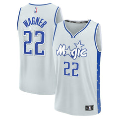 Franz Wagner Orlando Magic Youth 2025/26 City Edition Fast Break Jersey Silver - Fanatics
