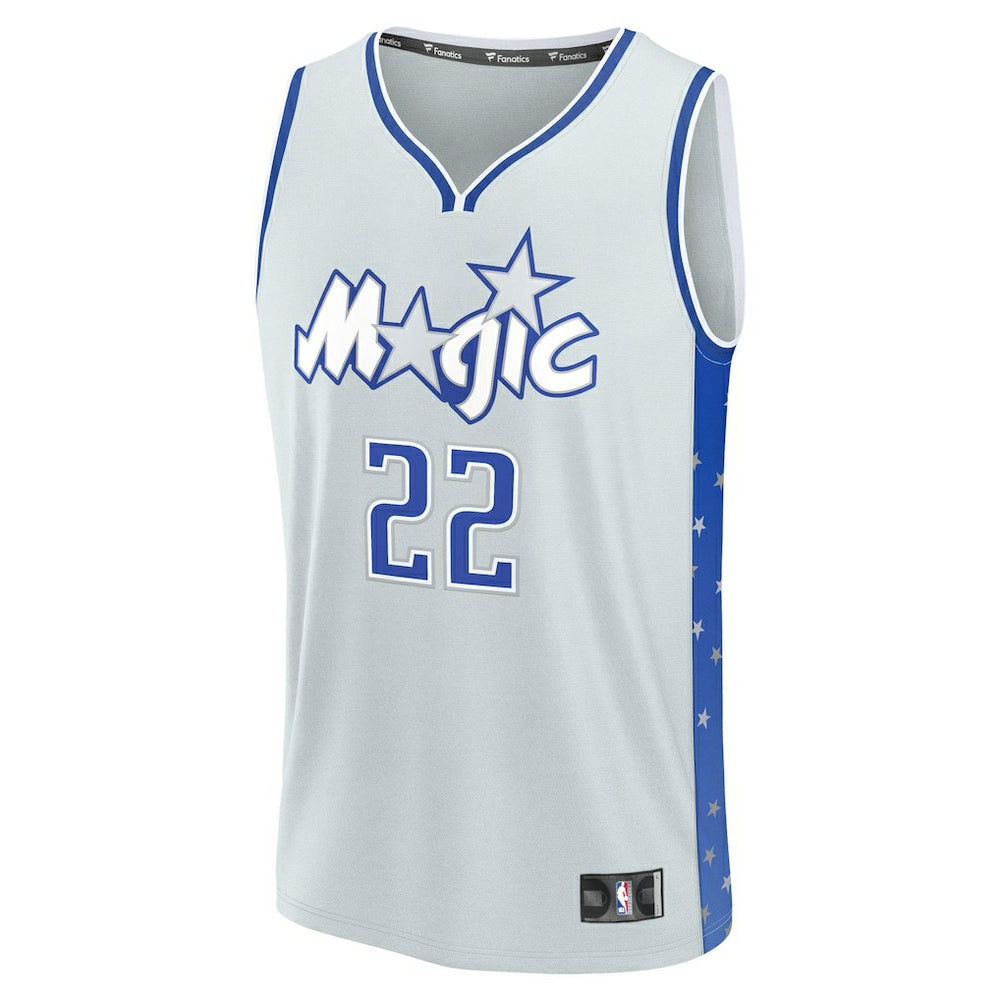 Franz Wagner Orlando Magic Youth 2025/26 City Edition Fast Break Jersey Silver - Fanatics