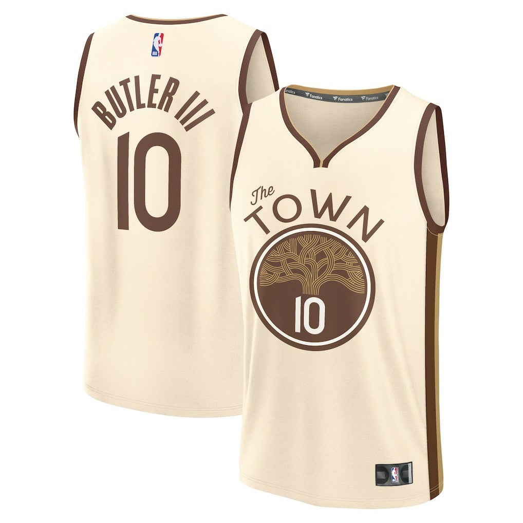 Jimmy Butler III Golden State Warriors Youth 2025/26 City Edition Fast Break Jersey Tan - Fanatics